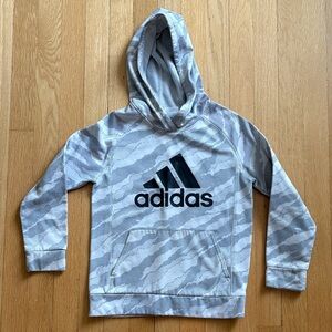 Adidas Kids Camouflage Gray Hoodie